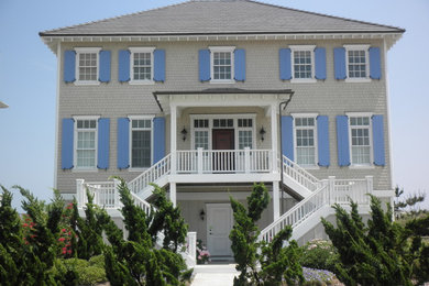 Coastal exterior home idea in Other