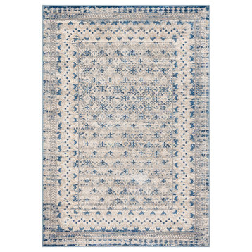 Safavieh Brentwood Collection BNT899 Rug, Light Grey/Blue, 6'x9'