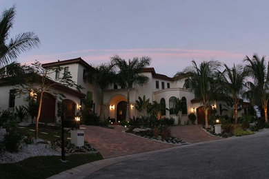 Tuscan exterior home photo in Tampa
