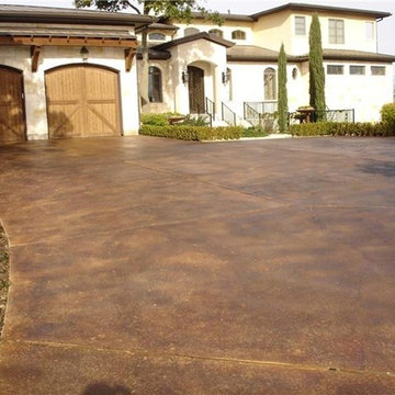Stained Concrete Driveways