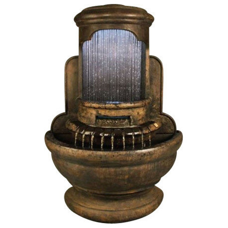 Falling Diamonds Outdoor Wall Water Fountain, Relic Barro
