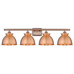 Innovations Lighting - Adirondack 4-Light 38" Bath Vanity Light, Antique Copper Shade - A truly dynamic fixture, the Ballston fits seamlessly amidst most decor styles. Its sleek design and vast offering of finishes and shade options makes the Ballston an easy choice for all homes.