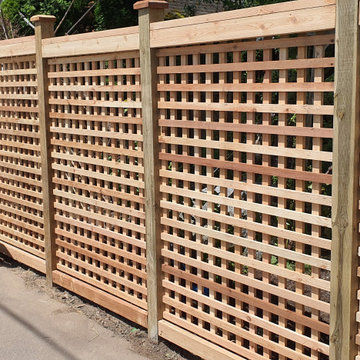 Custom 4×6 Square Lattice Fence Screens in Vancouver