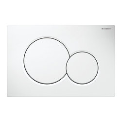Geberit Alpine White Sigma01 Flush Plate - Bathroom Fixtures