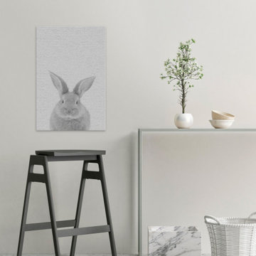"Chubby Rabbit" Painting Print on Wrapped Canvas