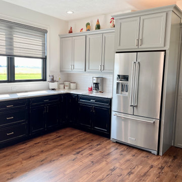 New Home Farmhouse Kitchen in Rural Illinois