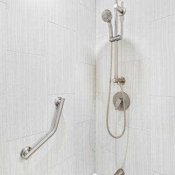 Mission Viejo Guest Bathroom – Rainfall Shower & Handheld Combo