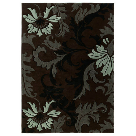 Contours Orleans Rug, Smoke Blue (510-21166), 2'7"x7'4"