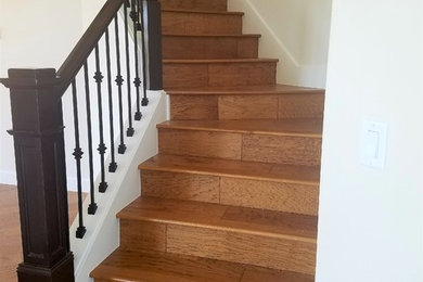 Example of a mountain style staircase design in Portland