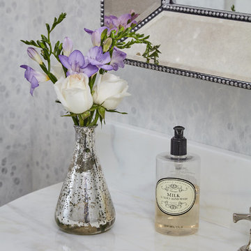 Subtle Statement Powder Room