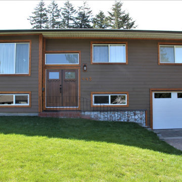 Stewart Ave Comox - Hardie Plank Siding Doors Windows