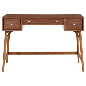 Lexicon Frolic Wood Counter Height Writing Desk in Brown