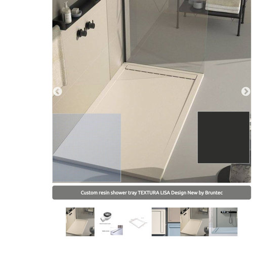 Hidden drain Shower tray