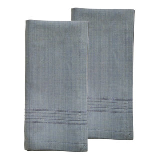 2ct Sustainable Threads Handwoven Cotton Napkin Set Aroma Blue