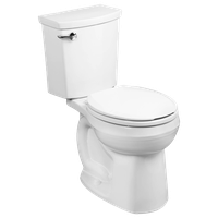 American Standard H2Optimum Siphonic Round Front Toilet, Less Seat, White