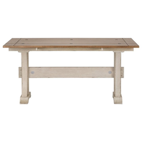 Farmhouse Reimagined White Flip Lid Sofa Table