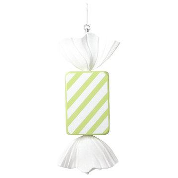 18.5" Lime Rectangle Stripe Candy