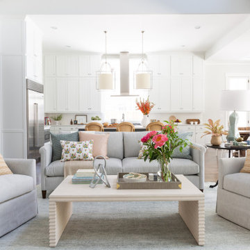 Open Concept Living Room & Kitchen Dallas – Light-Filled Interior Design | Lark