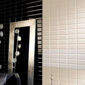 Mini Metro Tiles - Bevelled Cream Metro Tiles - Direct Tile Warehouse