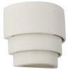 Dara Outdoor Wall Light, Bisque Rose, Closed Top