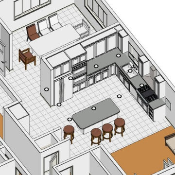 3D Design - Kitchen, Dinning, Living And More