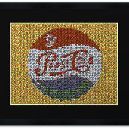 Classic Pepsi Cola Framed Print - Game Room Wall Art And Signs