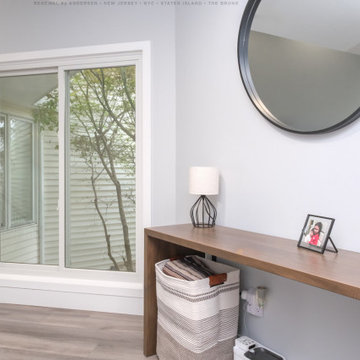 Modern Hallway with New White Window - Renewal by Andersen New Jersey & NYC