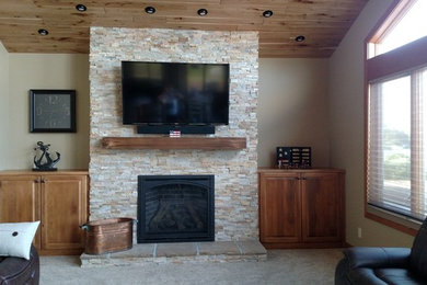 Transitional living room photo in Other