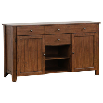 Sunset Trading Simply Brook Sideboard Server, Amish Brown