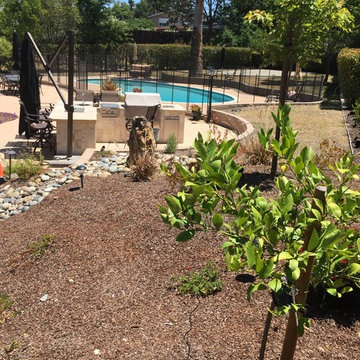 Unused Side Yard turns into Favorite Hot Spot at Sunset in Walnut Creek