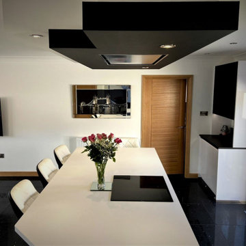 Monochrome Kitchen in Fraserburgh