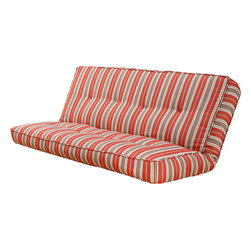 Series Futon Mattress with premium Cover in Coral Bay Lacquer - Futon Mattresses