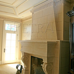 Stone Fireplace Mantels - Indoor Fireplaces