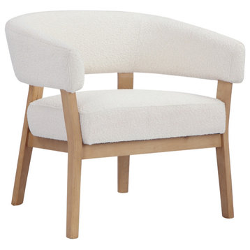 Sisi Lounge Chair Boucle White