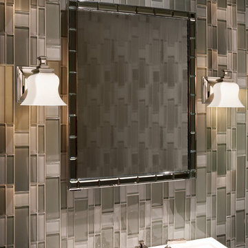 Wilton Wall Sconces above Bathroom Sink