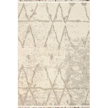 Pasargad Home Sutton Collection Ivory Rug 4'0"x6'0"