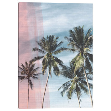 American Art Decor Tropical Palm Trees Outdoor Canvas Art Decor Print