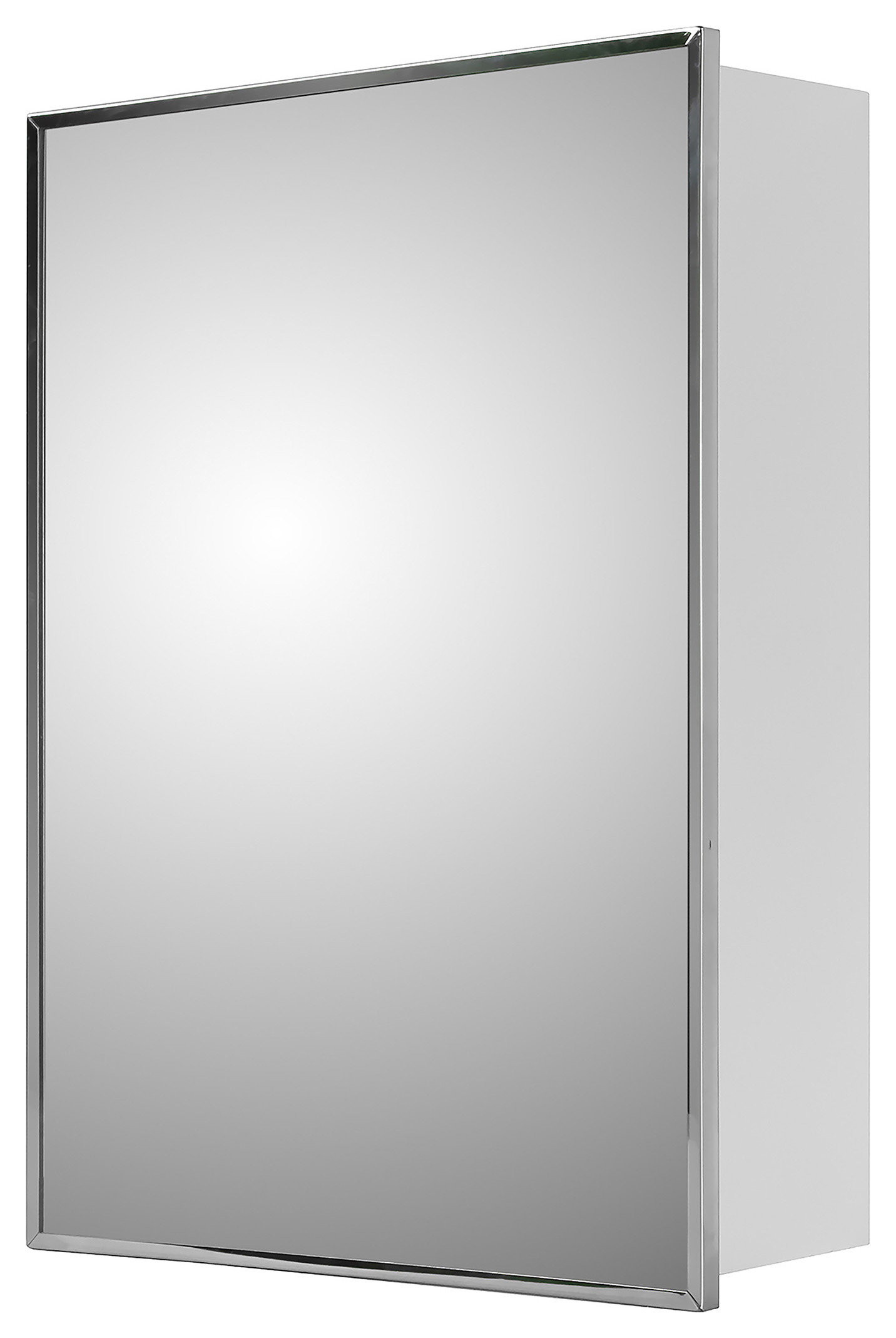 Deluxe Series Medicine Cabinet, 24"x36", Stainless Steel Frame, Surface Mount
