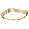 Issa 10" LED Flush Mount 3000K, Brushed Brass