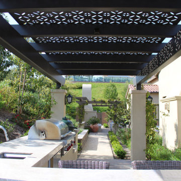 Complete Outdoor Kitchen with Pergola