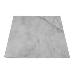 Carrara Marble Italian White Bianco Carrera 18x18 Marble Tile Polished - Home Decor