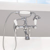 Ancona Classic Freestanding Floor Mount Clawfoot Tub Faucet with Hand Shower