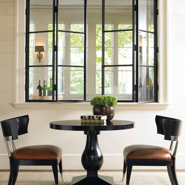 Mod Urn Table & It's All Greek to Me Chairs
