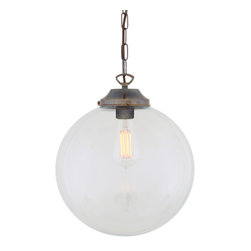 RIAD CLEAR GLOBE PENDANT LIGHT 30CM - Pendant Lighting