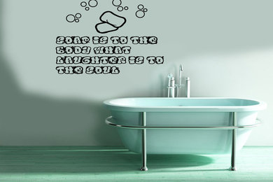 Wall Vinyl Sticker Decals Art Mural Quote Soap is to the body A1572