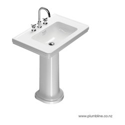 Canova Royal 60 Basin & Pedestal By Plumbline - Bathroom Basins