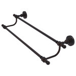 Allied Brass - Retro Wave 24" Double Towel Bar, Venetian Bronze - Add a stylish touch to your bathroom decor with this finely crafted double towel bar. This elegant bathroom accessory is created from the finest solid brass materials. High quality lifetime designer finishes are hand polished to perfection.