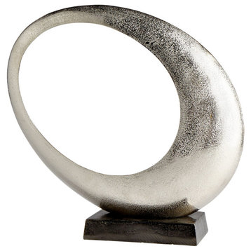 Clearly Through Sculpture in Raw Nickel