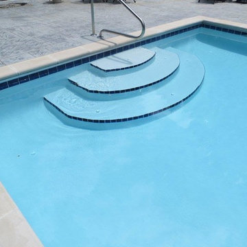 Grey Stone Backyard and Pool