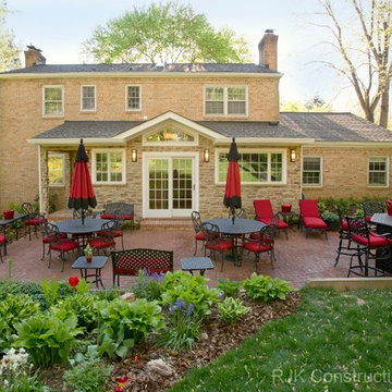 Brick and Stone Backyard